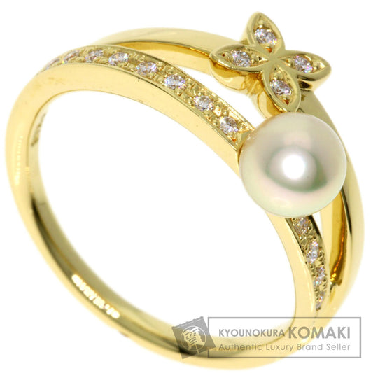 MIKIMOTO   Ring Pearl Pearl Diamond K18 Yellow Gold Ladies