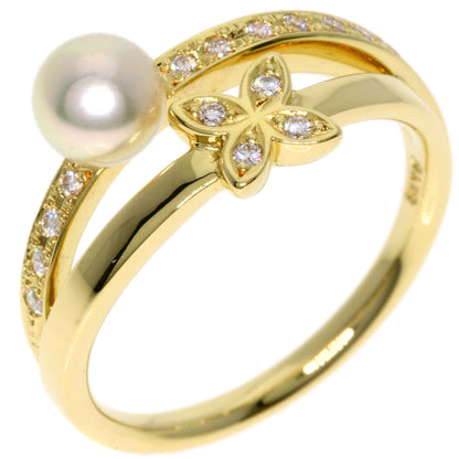 MIKIMOTO   Ring Pearl Pearl Diamond K18 Yellow Gold Ladies