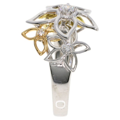 TASAKI   Ring Diamond flower motif K18 Yellow Gold 18K Pink GoldLadies