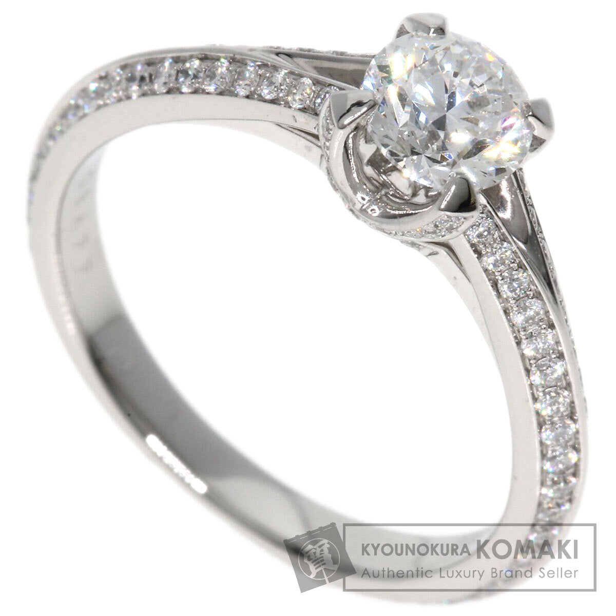 GRAFF   Ring Legacy Round Diamond E-VS1-VG-F Platinum PT950 Ladies