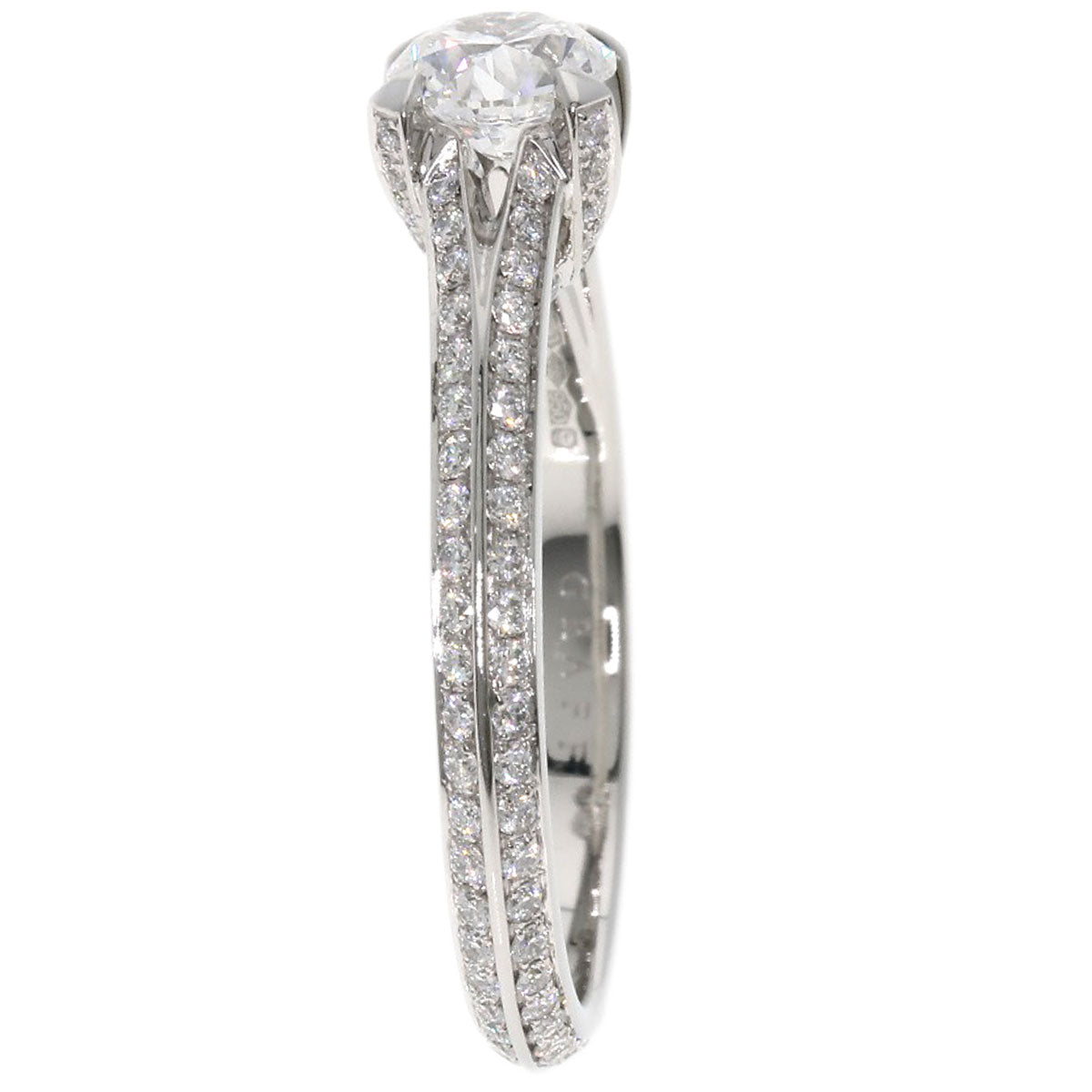 GRAFF   Ring Legacy Round Diamond E-VS1-VG-F Platinum PT950 Ladies