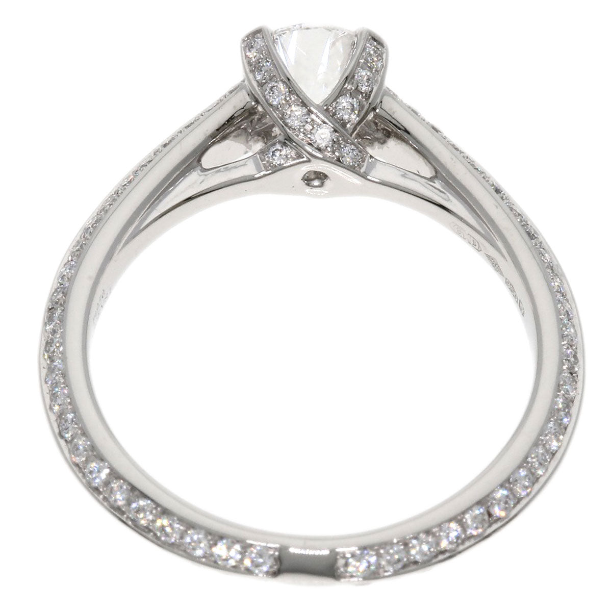 GRAFF   Ring Legacy Round Diamond E-VS1-VG-F Platinum PT950 Ladies