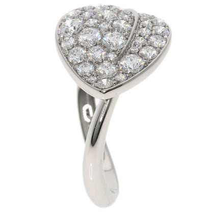 Gimel   Ring Diamond leaf motif Platinum PT950 Ladies