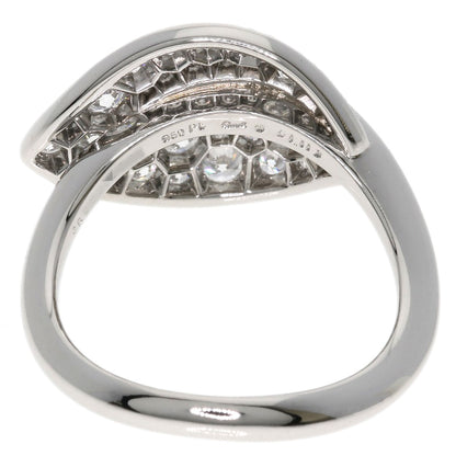 Gimel   Ring Diamond leaf motif Platinum PT950 Ladies