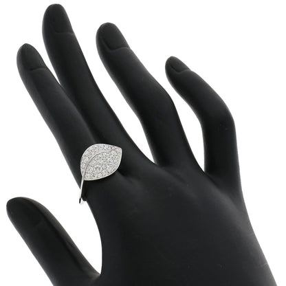 Gimel   Ring Diamond leaf motif Platinum PT950 Ladies