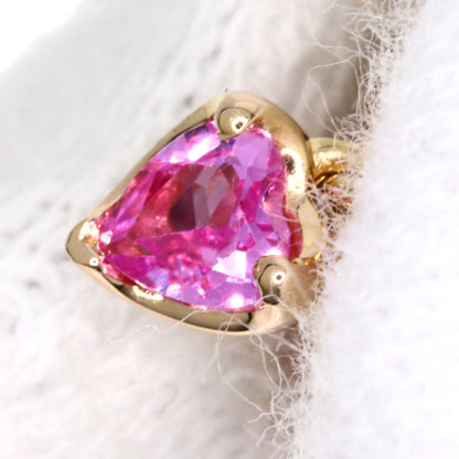 4℃   Necklace Pink Sapphire Diamond K18 Pink Gold Ladies