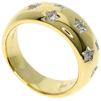 CELINE   Ring Diamond Ruby Star K18 Yellow Gold Ladies