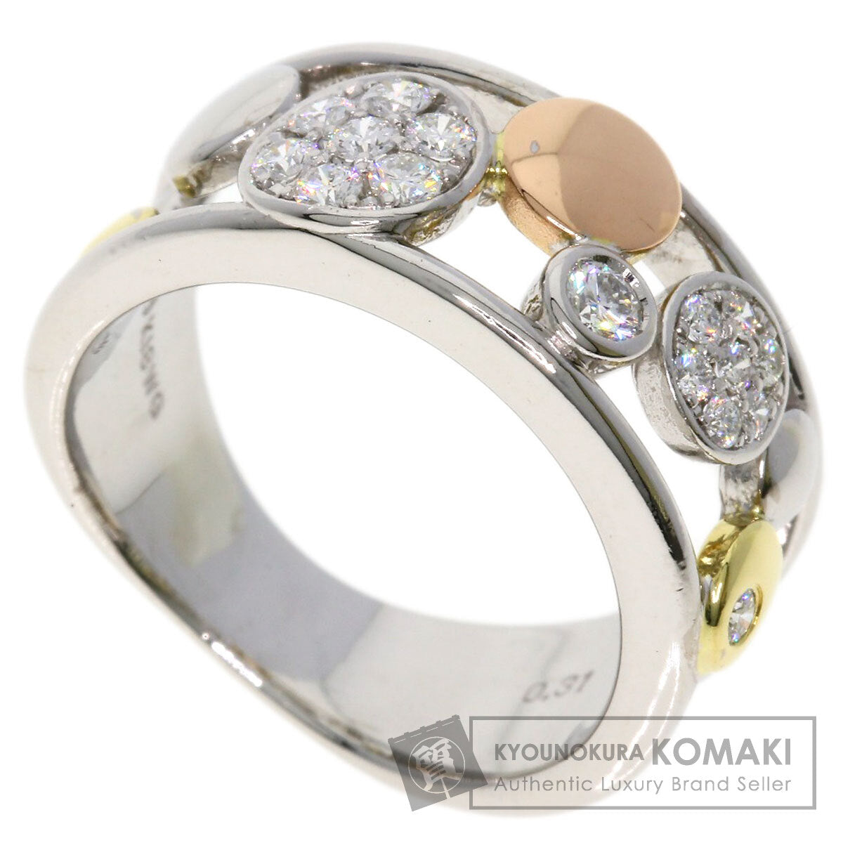 TASAKI Diamond Ring K18 White Gold 18K Pink GoldLadies [Used]