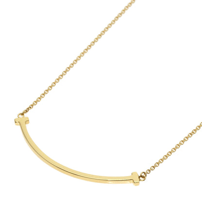 TIFFANY&Co. T smile small Necklace K18 Yellow Gold Ladies [Used]