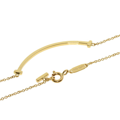 TIFFANY&Co. T smile small Necklace K18 Yellow Gold Ladies [Used]