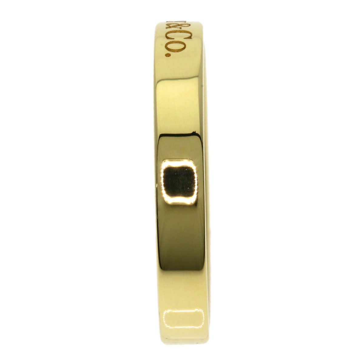 TIFFANY&Co. Flat band Ring K18 Yellow Gold Ladies [Used]
