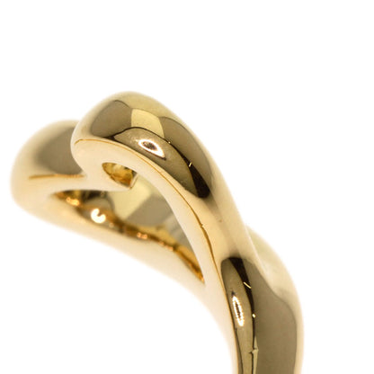 TIFFANY&Co. Open heart Ring K18 Yellow Gold Ladies [Used]