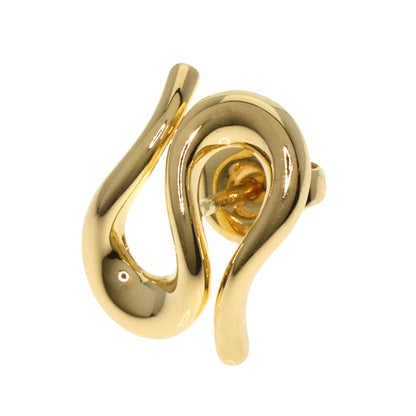 TIFFANY&Co. Elsa Peretti Open Wave One Side earring K18 Yellow Gold Ladies [Used]