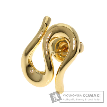 TIFFANY&Co. Elsa Peretti Open Wave One Side earring K18 Yellow Gold Ladies [Used]