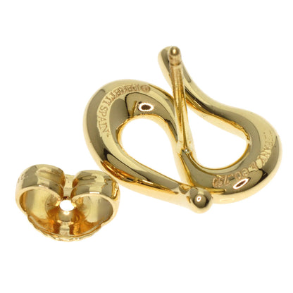 TIFFANY&Co. Elsa Peretti Open Wave One Side earring K18 Yellow Gold Ladies [Used]