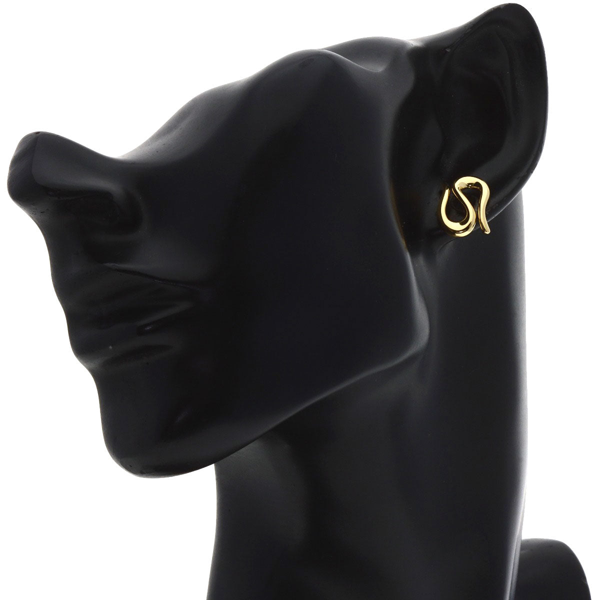 TIFFANY&Co. Elsa Peretti Open Wave One Side earring K18 Yellow Gold Ladies [Used]