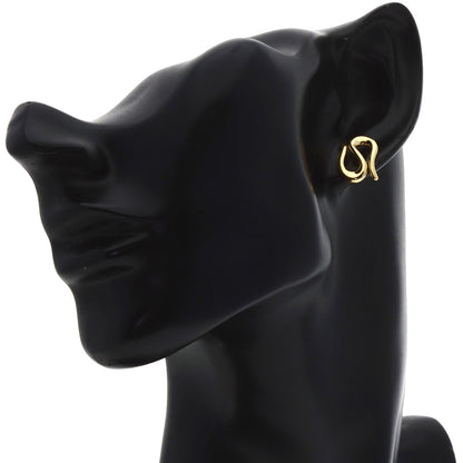 TIFFANY&Co. Elsa Peretti Open Wave One Side earring K18 Yellow Gold Ladies [Used]