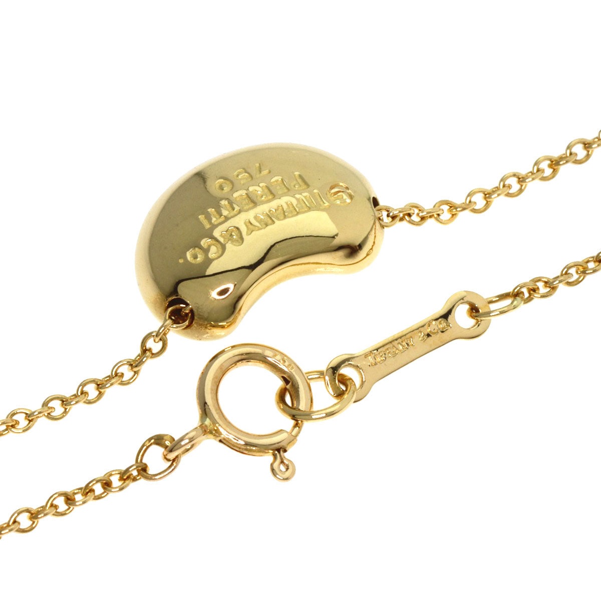 TIFFANY&Co.   Bean Necklace  K18 Yellow Gold Ladies [Used]