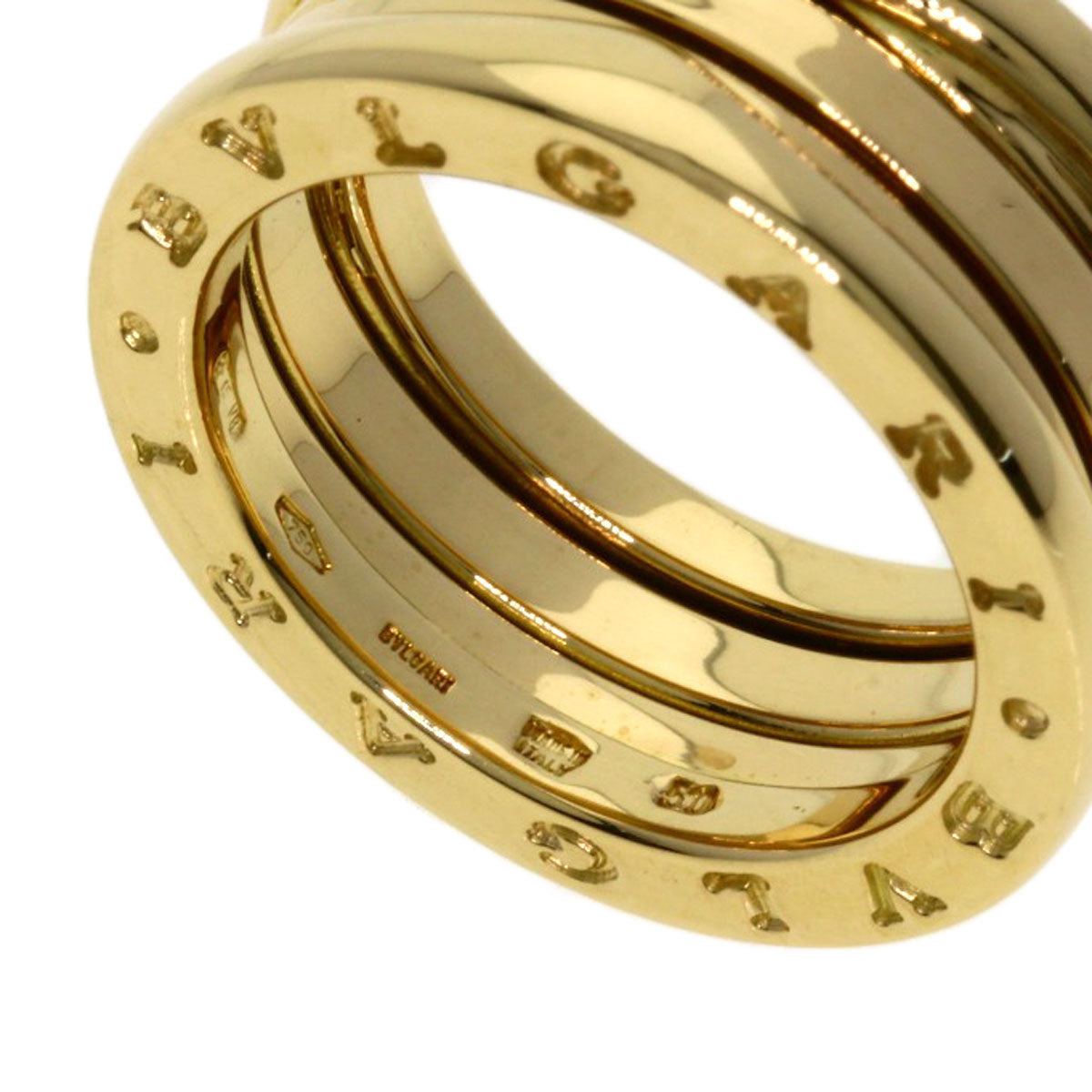 BVLGARI B.zero1 2 band #50 Ring K18 Yellow Gold Ladies [Used]