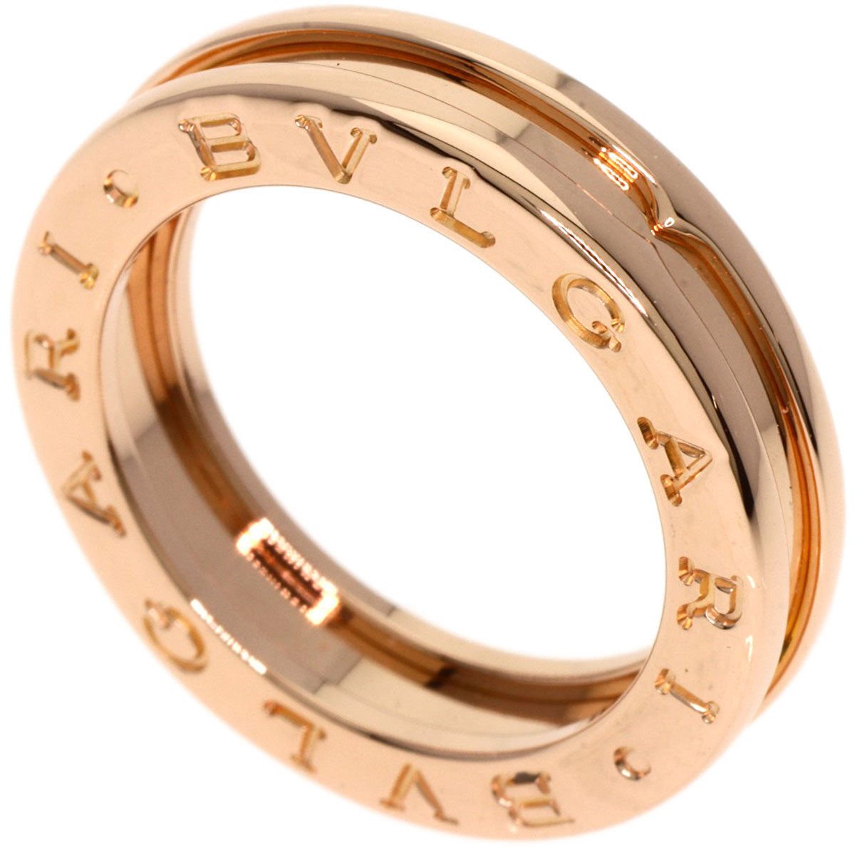 BVLGARI B.zero1 1 band #49 Ring K18 Pink Gold Ladies [Used]