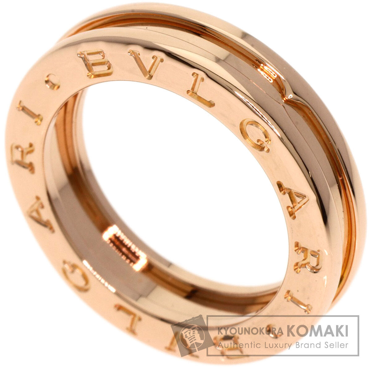 BVLGARI B.zero1 1 band #49 Ring K18 Pink Gold Ladies [Used]