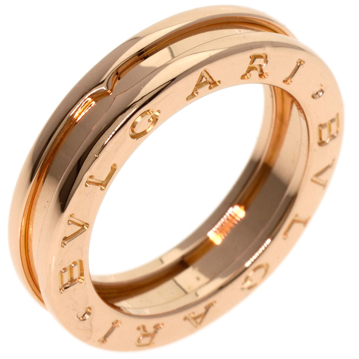 BVLGARI B.zero1 1 band #49 Ring K18 Pink Gold Ladies [Used]