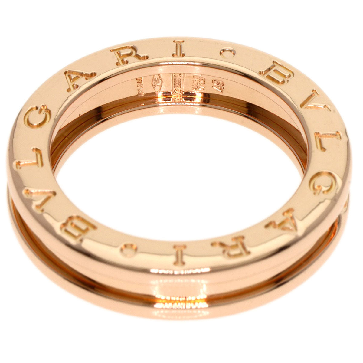 BVLGARI B.zero1 1 band #49 Ring K18 Pink Gold Ladies [Used]