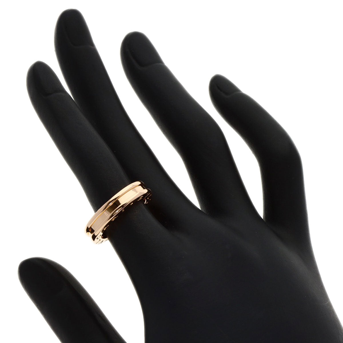 BVLGARI B.zero1 1 band #49 Ring K18 Pink Gold Ladies [Used]