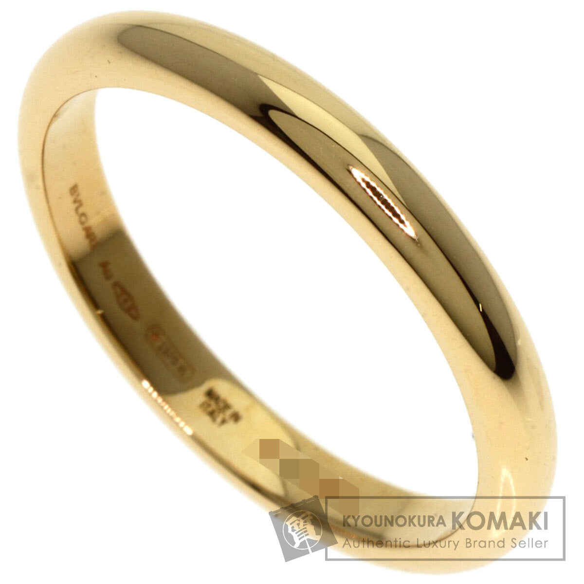 BVLGARI wedding Ring K18 Yellow Gold Ladies [Used]