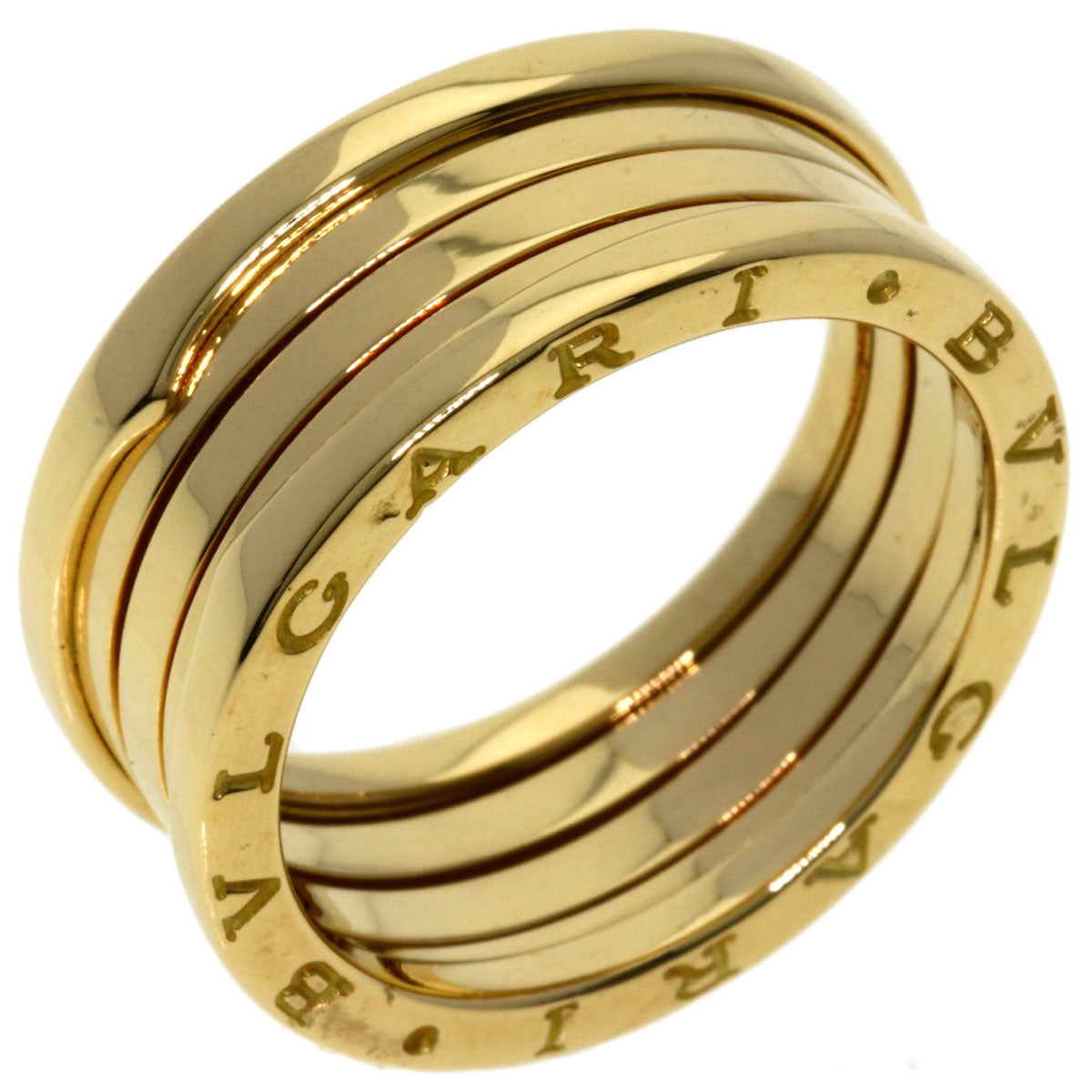 BVLGARI   Ring B.zero1 3 Band #64 K18 Yellow Gold unisex