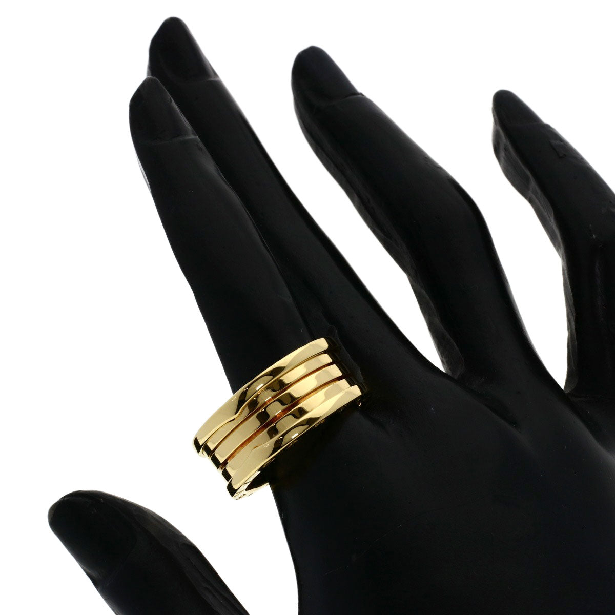 BVLGARI   Ring B.zero1 3 Band #64 K18 Yellow Gold unisex