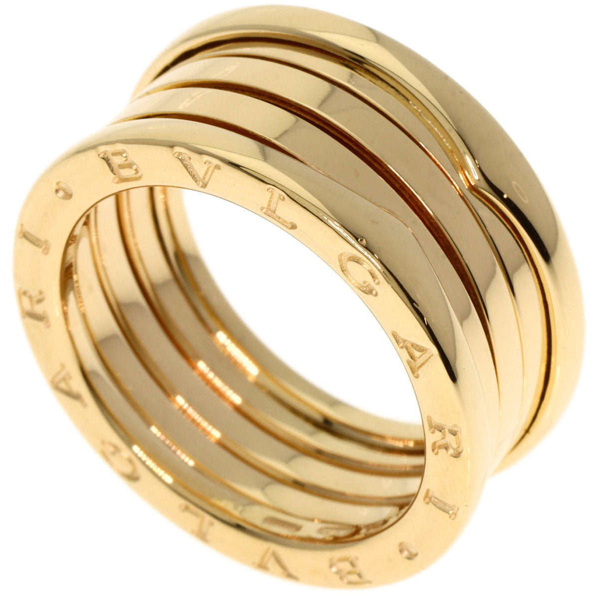 BVLGARI   Ring B.zero1 3 bands #60 K18 Yellow Gold Ladies
