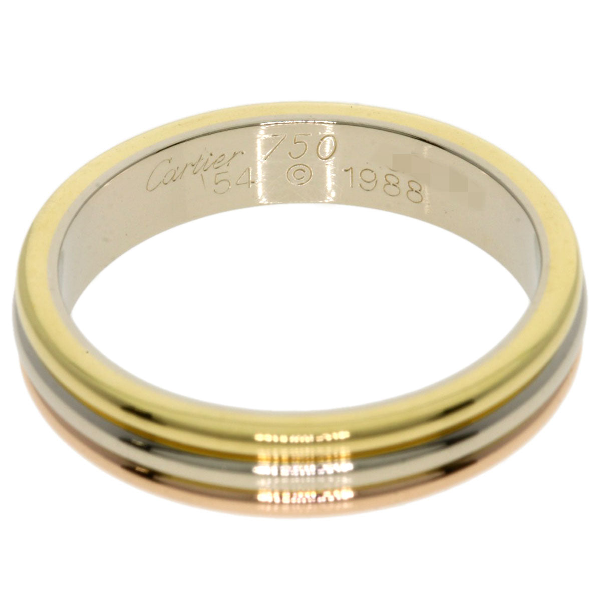 CARTIER   Vendome Three Color #54 Ring  K18 Yellow Gold K18 White GoldLadies [Used]