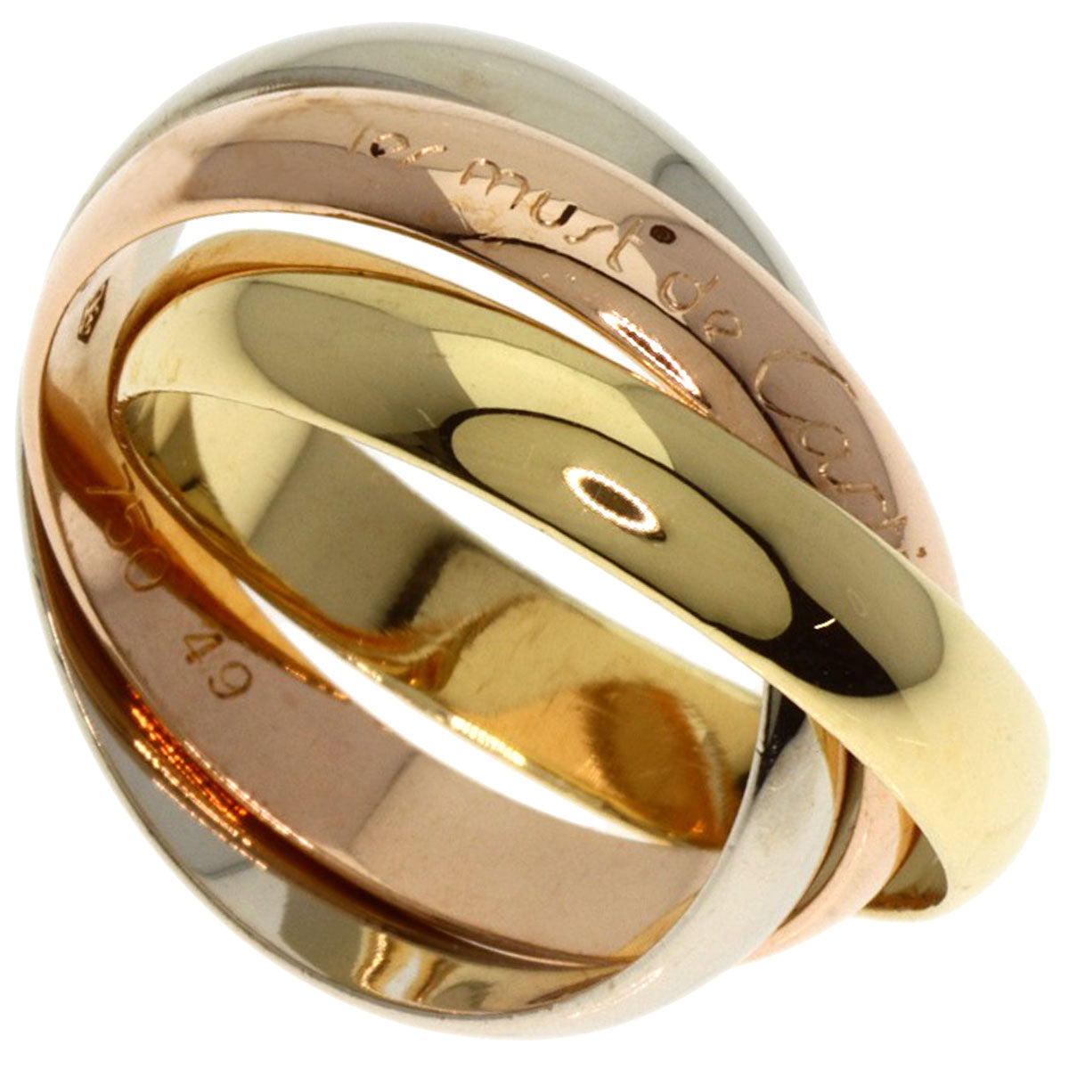 CARTIER   Ring Trinity #49 K18 Yellow Gold K18 White GoldLadies