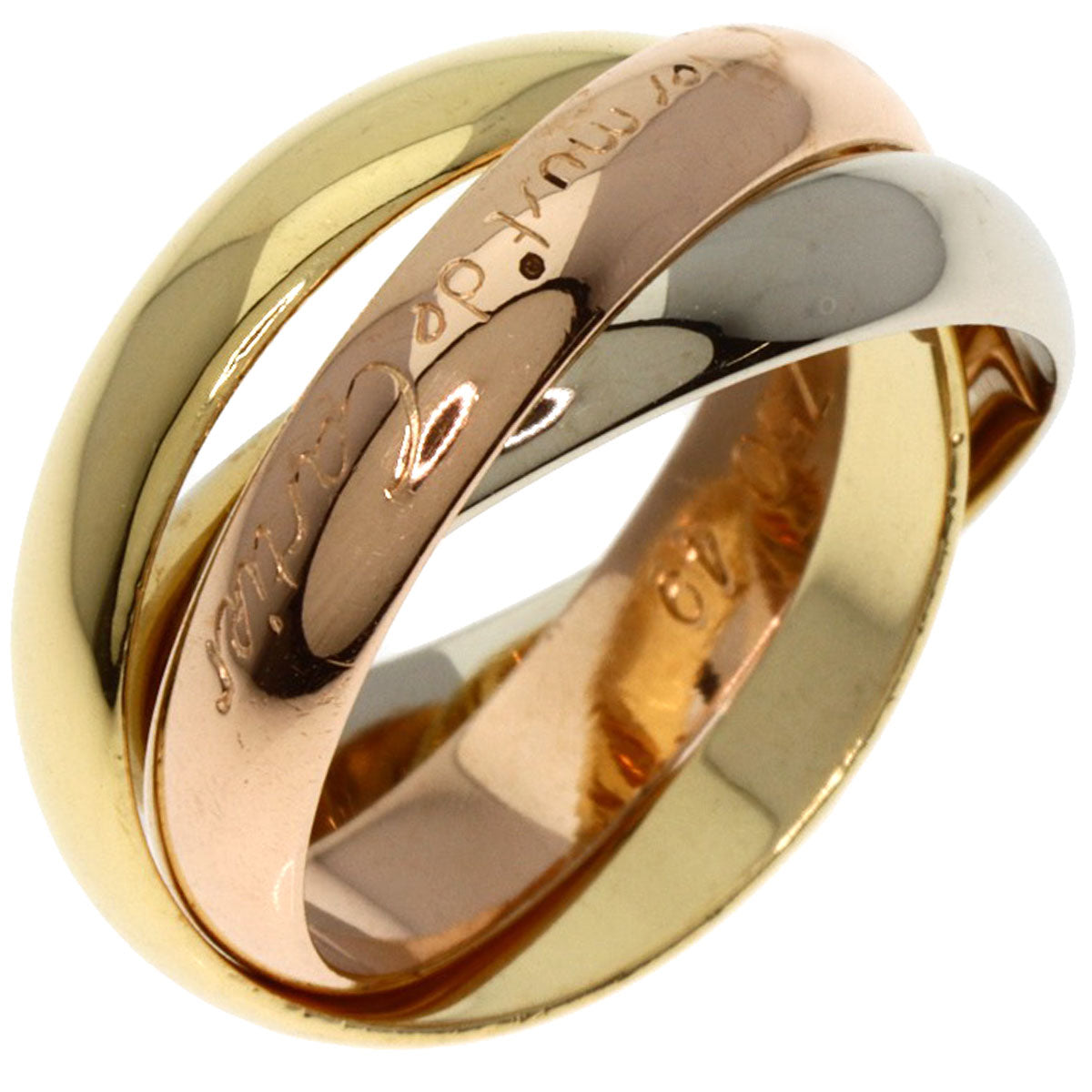 CARTIER   Ring Trinity #49 K18 Yellow Gold K18 White GoldLadies