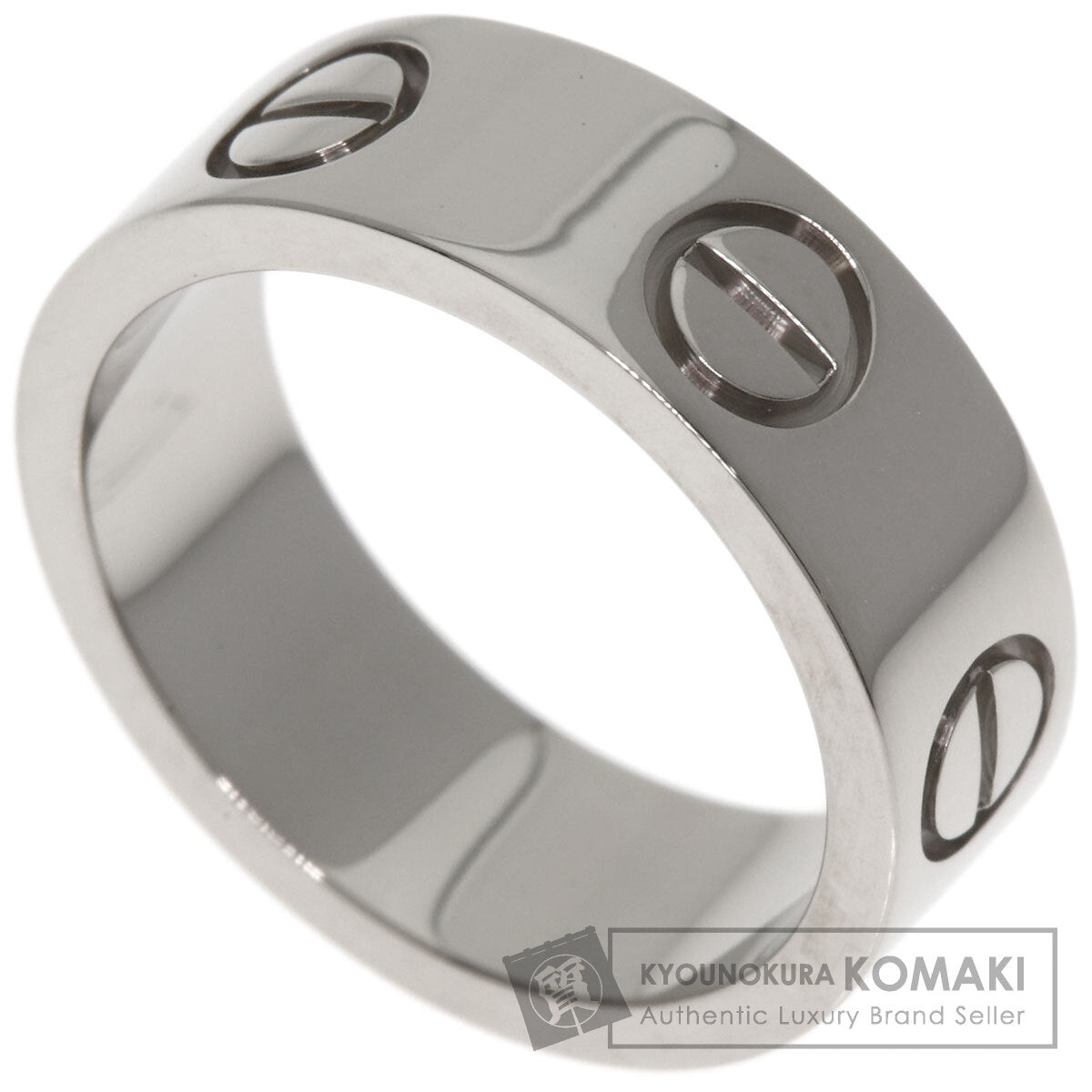 CARTIER love ring #46 Ring K18 White Gold Ladies [Used]