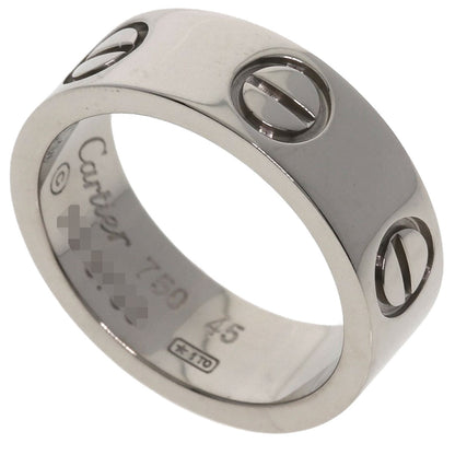 CARTIER love ring #45 Ring K18 White Gold Ladies [Used]