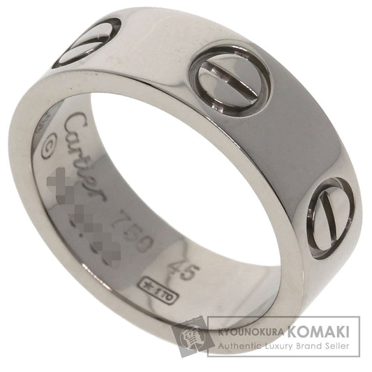CARTIER love ring #45 Ring K18 White Gold Ladies [Used]