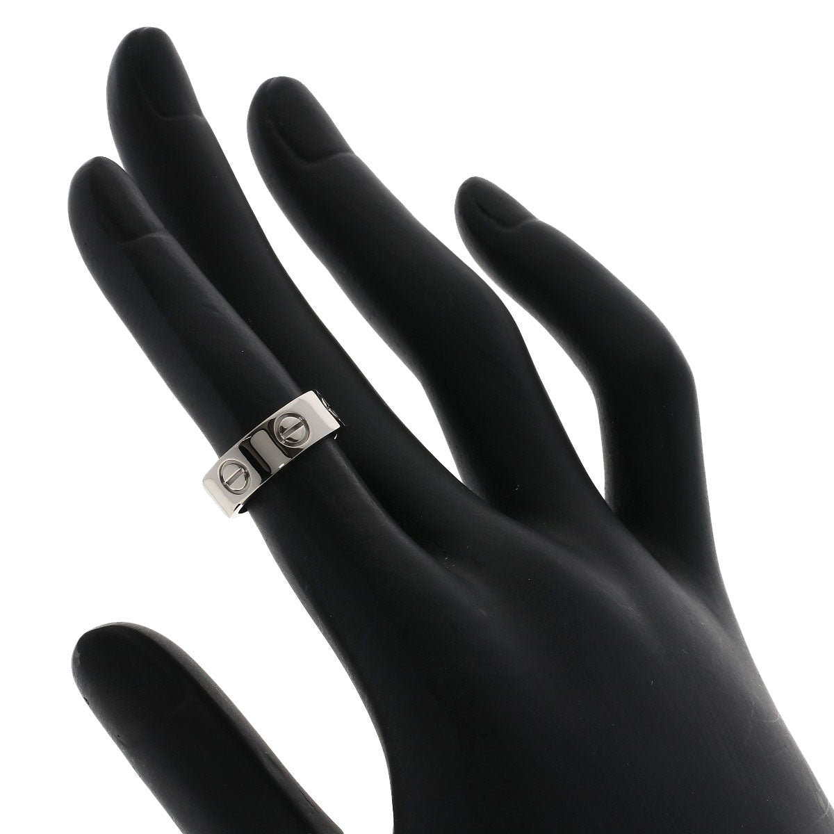 CARTIER love ring #45 Ring K18 White Gold Ladies [Used]