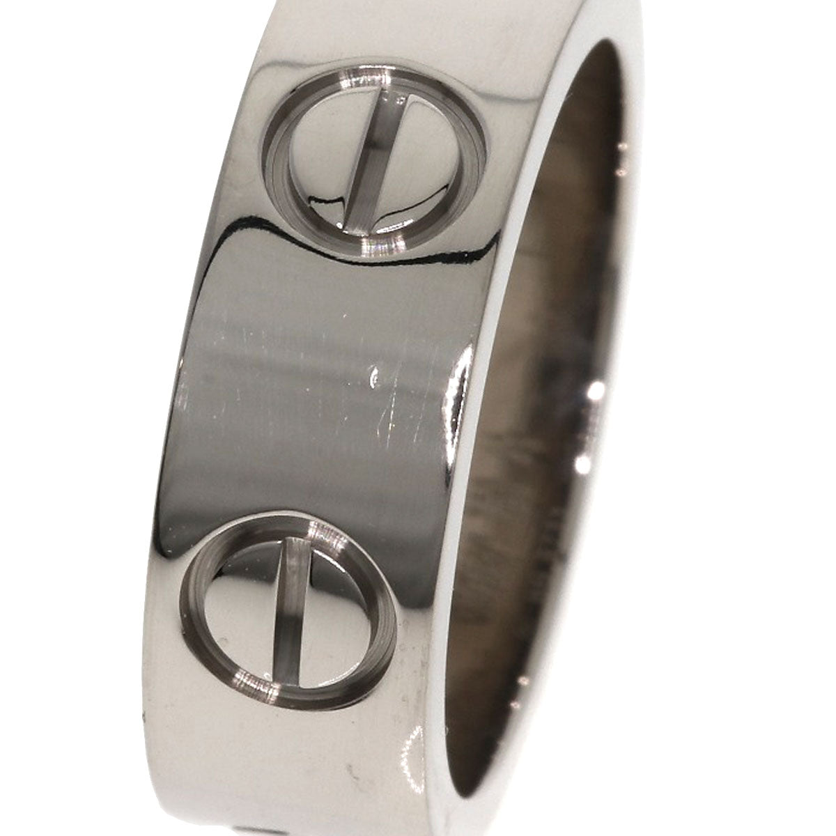 CARTIER love ring #45 Ring K18 White Gold Ladies [Used]