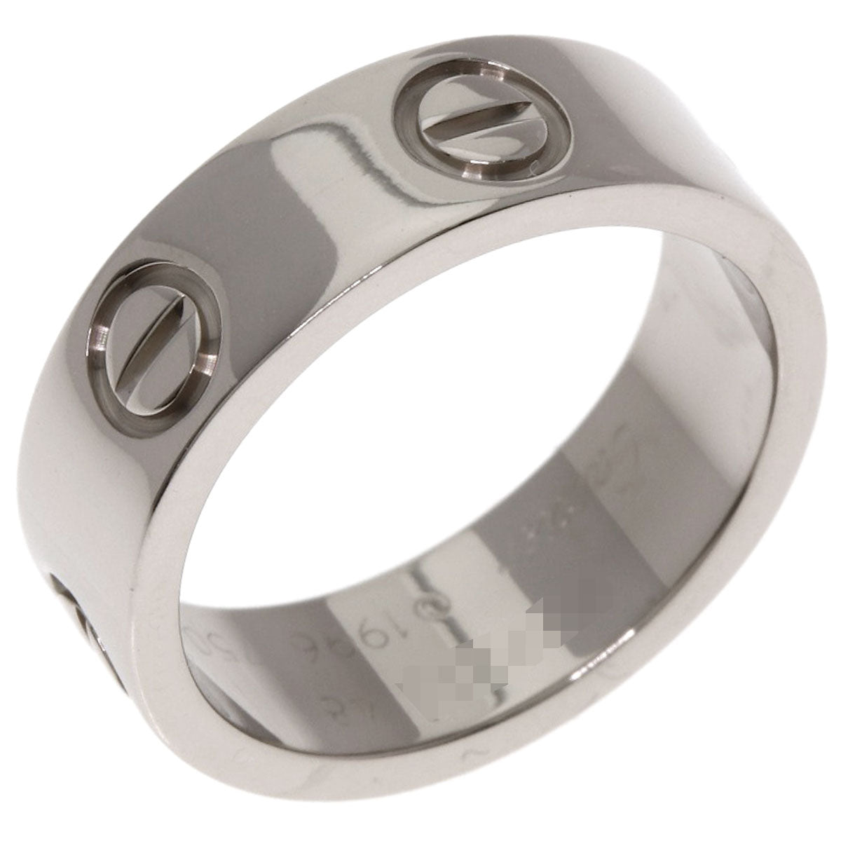 CARTIER love ring #48 Ring K18 White Gold Ladies [Used]