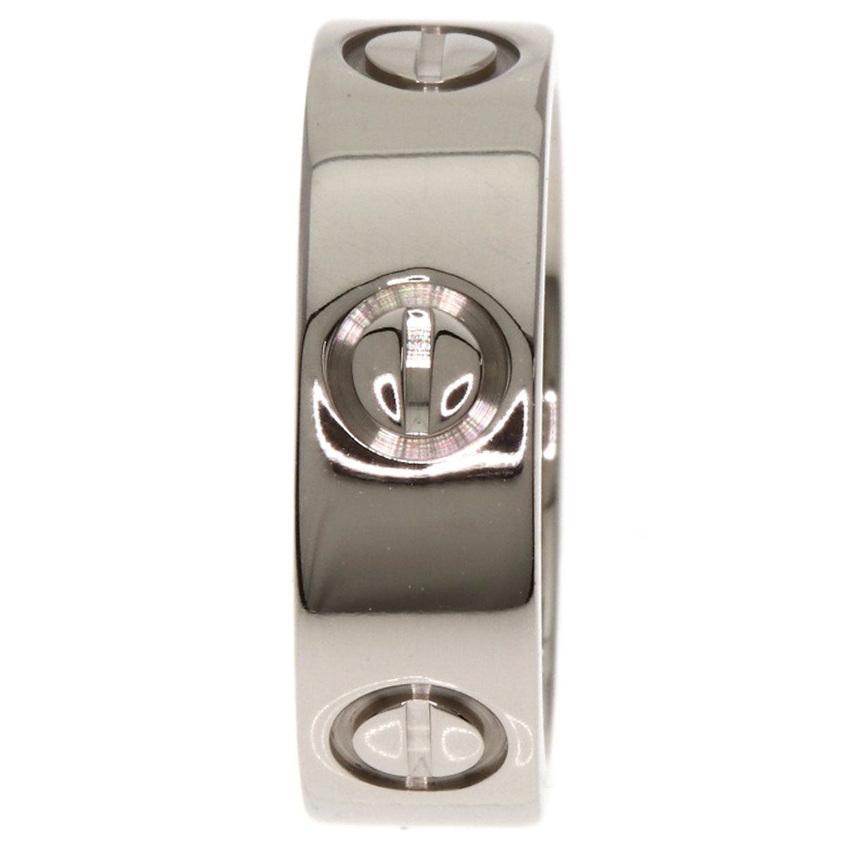 CARTIER love ring #48 Ring K18 White Gold Ladies [Used]