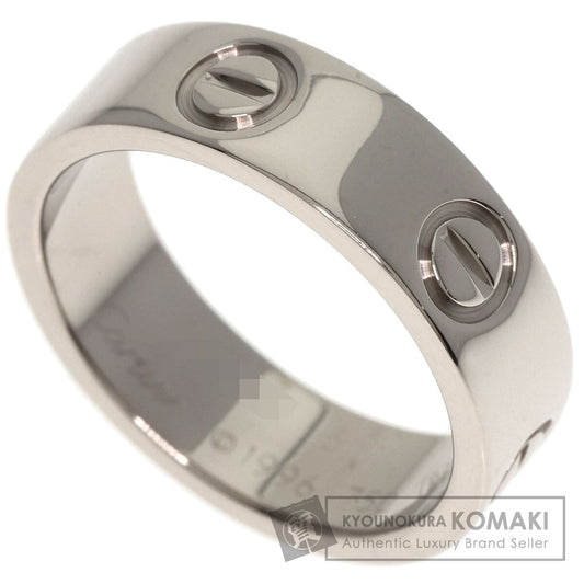 CARTIER love ring #51 Ring K18 White Gold Ladies [Used]