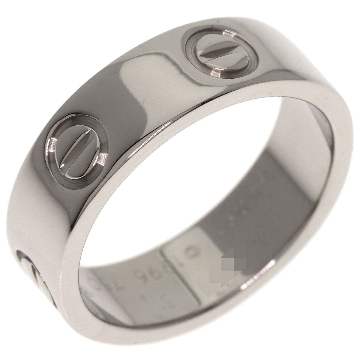 CARTIER love ring #51 Ring K18 White Gold Ladies [Used]