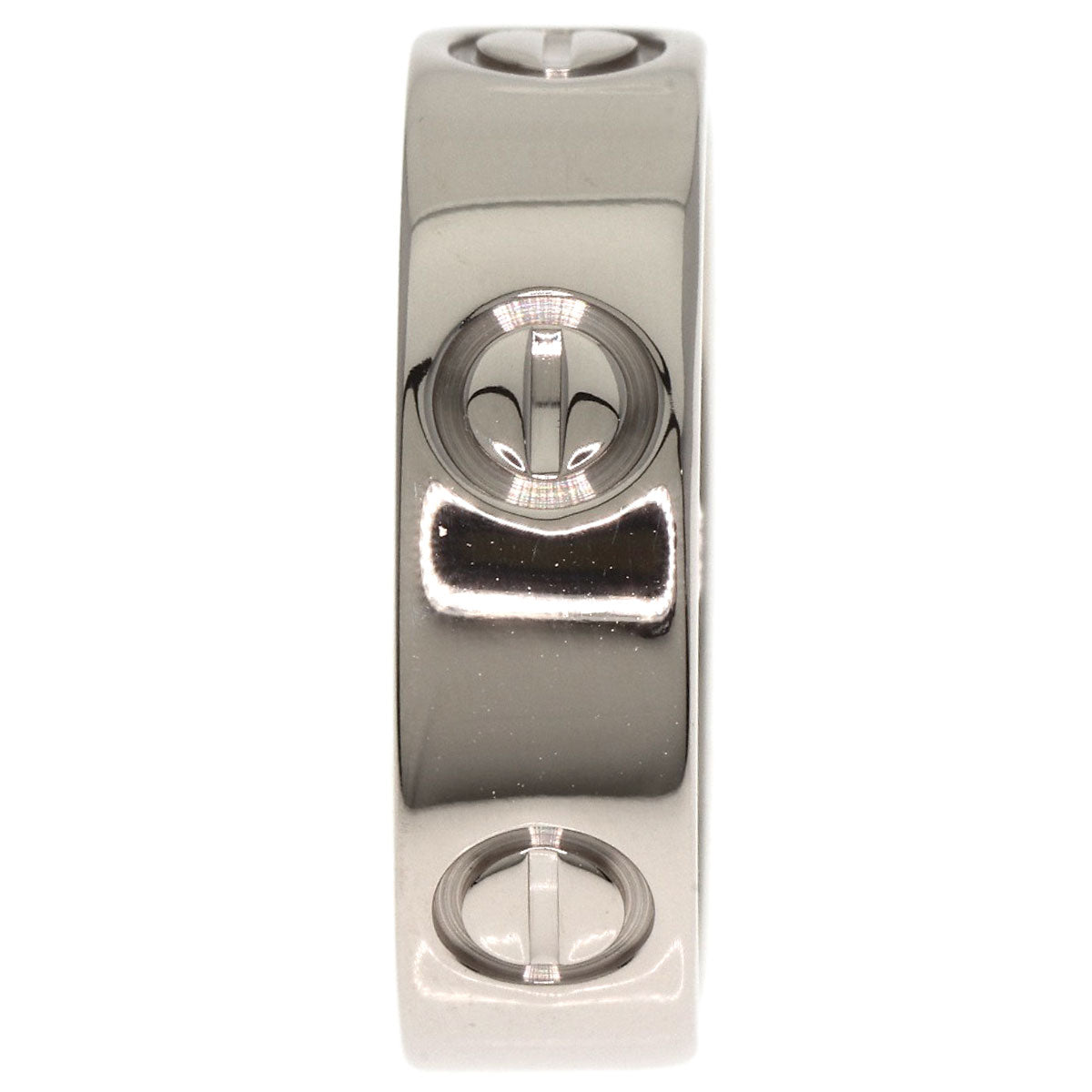 CARTIER love ring #51 Ring K18 White Gold Ladies [Used]