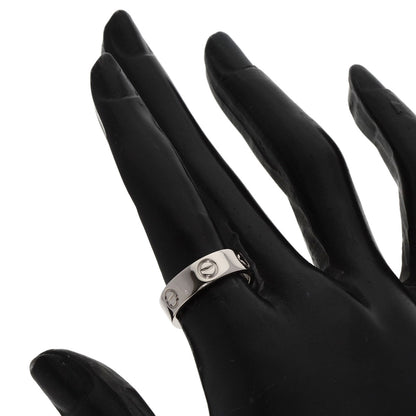 CARTIER love ring #51 Ring K18 White Gold Ladies [Used]