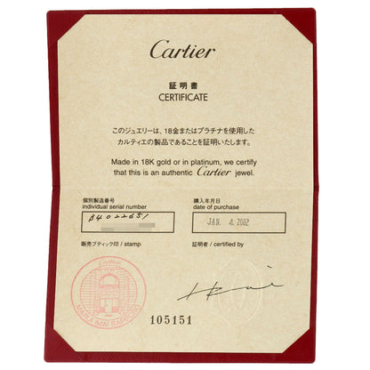 CARTIER love ring #51 Ring K18 White Gold Ladies [Used]