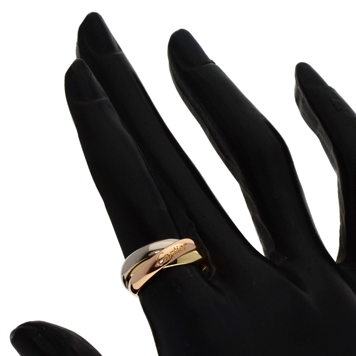 CARTIER Trinity current model #49 Ring K18 Yellow Gold K18 White GoldLadies [Used]