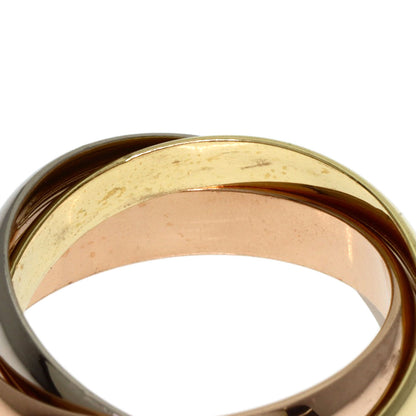 CARTIER Trinity current model #49 Ring K18 Yellow Gold K18 White GoldLadies [Used]