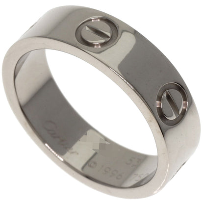 CARTIER love ring #53 Ring K18 White Gold Ladies [Used]